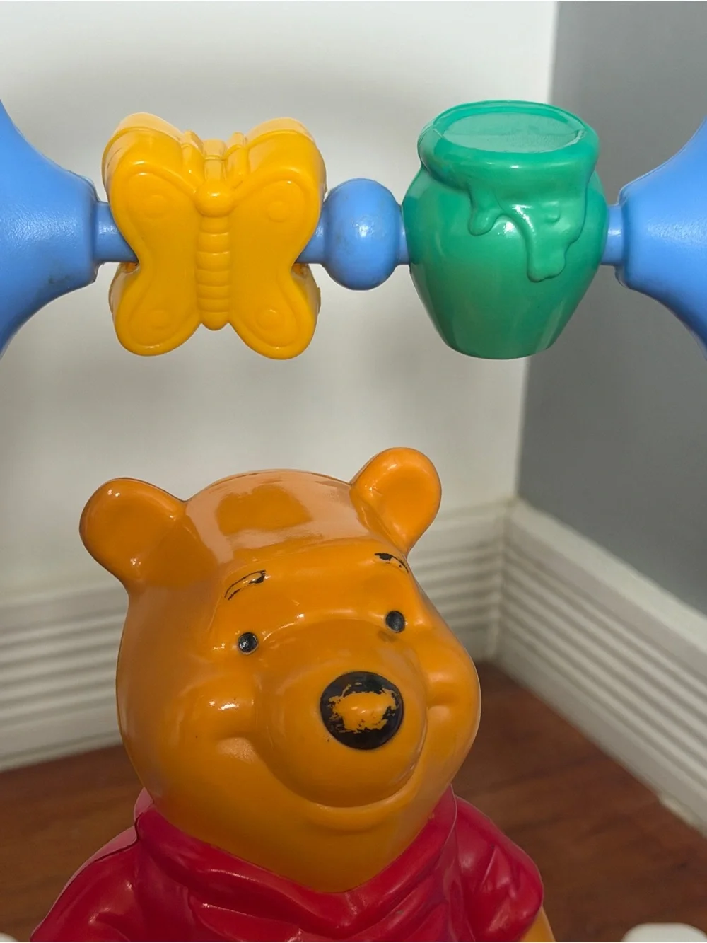 Vintage Disney Winnie the Pooh Push Walker Activity Toy 90’s